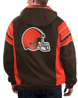 Home Team Cleveland Browns Half-Zip Hoodie Jacket
