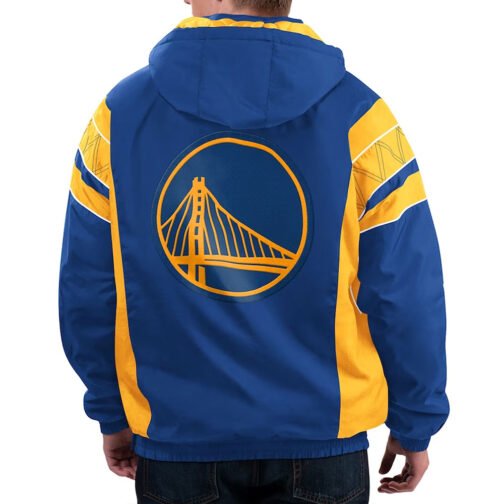 Home Team Golden State Warriors Half-Zip Hoodie Jacket - Image 2