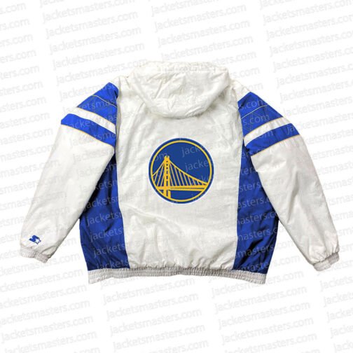Home Team Golden State Warriors White Half-Zip Jacket - Image 2