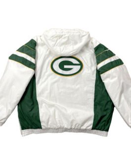 Home Team Green Bay Packers White Half-Zip Jacket