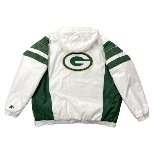 Home Team Green Bay Packers White Half-Zip Jacket - Image 2