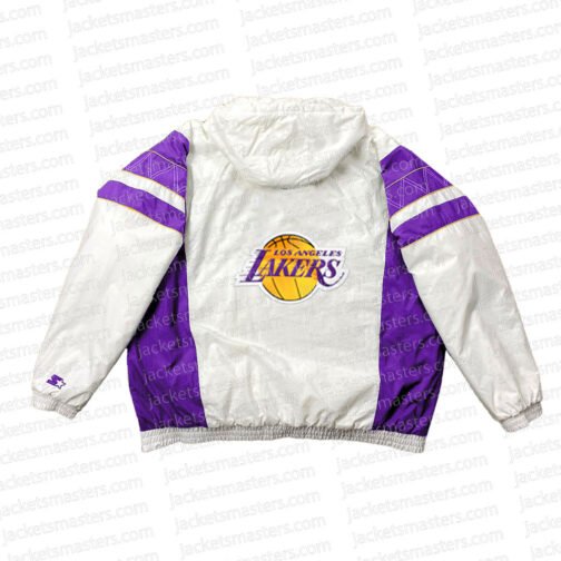 Home Team Los Angeles Lakers White Half-Zip Jacket - Image 2