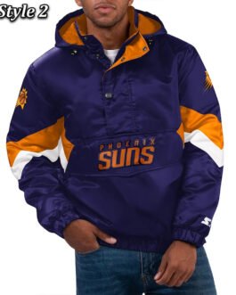 Home Team Phoenix Suns Half-Zip Hoodie Jacket