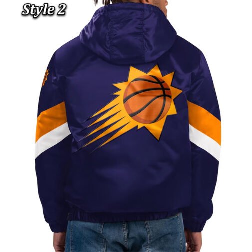 Home Team Phoenix Suns Half-Zip Hoodie Jacket - Image 4