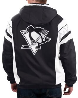 Home Team Pittsburgh Penguins Half-Zip Hoodie Jacket
