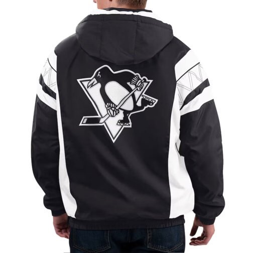 Home Team Pittsburgh Penguins Half-Zip Hoodie Jacket - Image 2