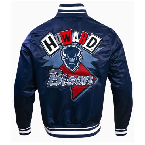 Howard University Homecoming Rib Satin Jacket - Image 2