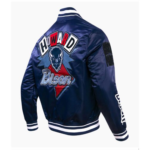 Howard University Homecoming Rib Satin Jacket - Image 4