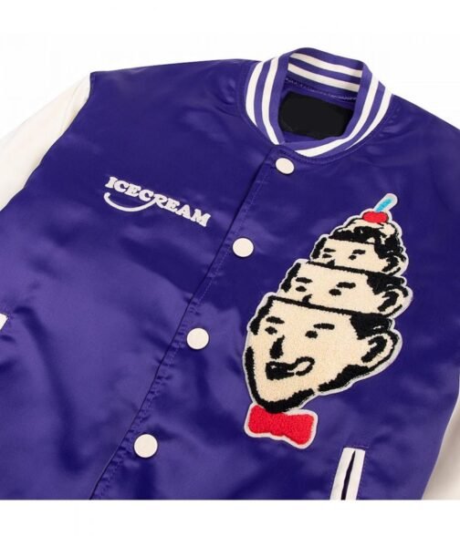 Ice Cream Hoodini Bomber Satin Jacket - Image 8
