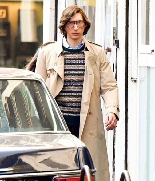 Adam Driver House of Gucci Double Breasted Coat - Image 3