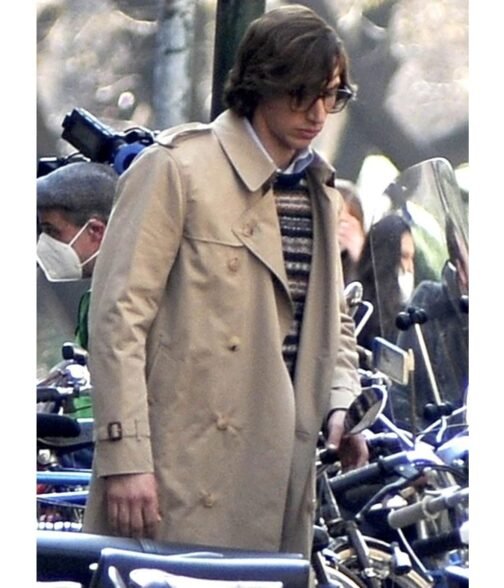Adam Driver House of Gucci Double Breasted Coat - Image 6