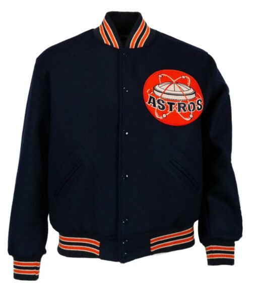 Varsity 1965 Houston Astros Black Wool Jacket
