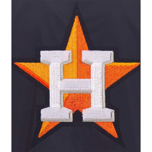 Houston Astros Nylon Bomber Jacket - Image 3