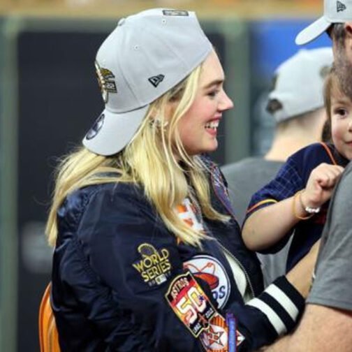 Kate Upton Houston Astros World Series 2022 Blue Jacket - Image 24