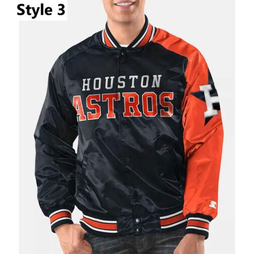 Houston Astros Dugout Satin Jacket - Image 4