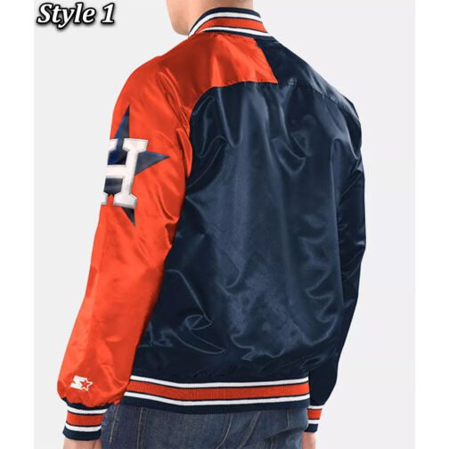Houston Astros Dugout Satin Jacket - Image 3