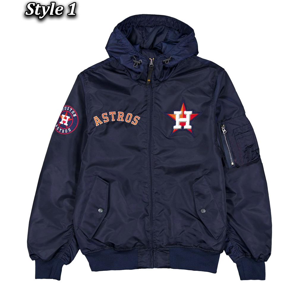 Houston Astros Historic L-2B Hooded Bomber Jacket