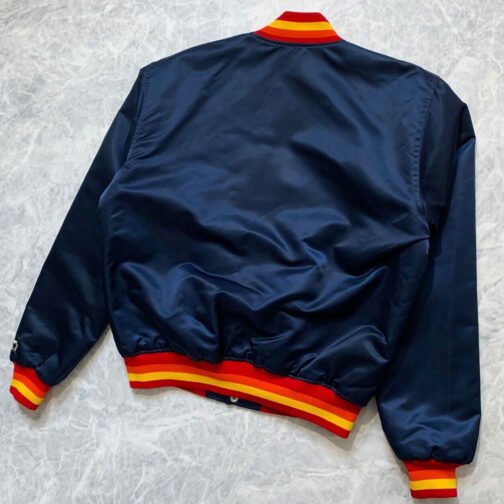 Houston Astros 1980’s Bomber Satin Jacket - Image 4