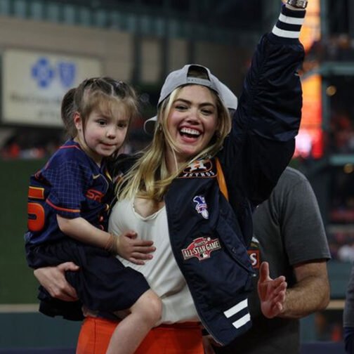 Kate Upton Houston Astros World Series 2022 Blue Jacket - Image 28