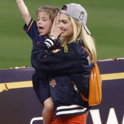 Kate Upton Houston Astros World Series 2022 Blue Jacket - Image 30
