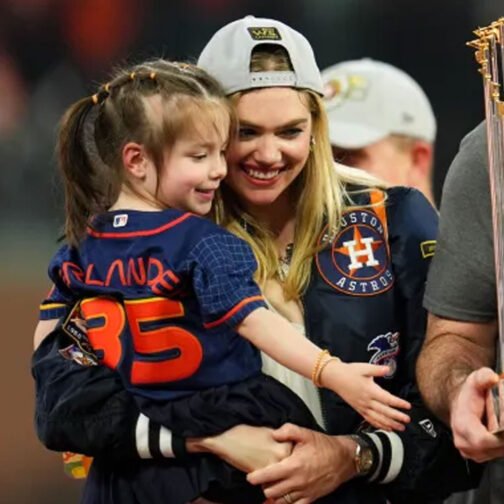 Kate Upton Houston Astros World Series 2022 Blue Jacket - Image 19