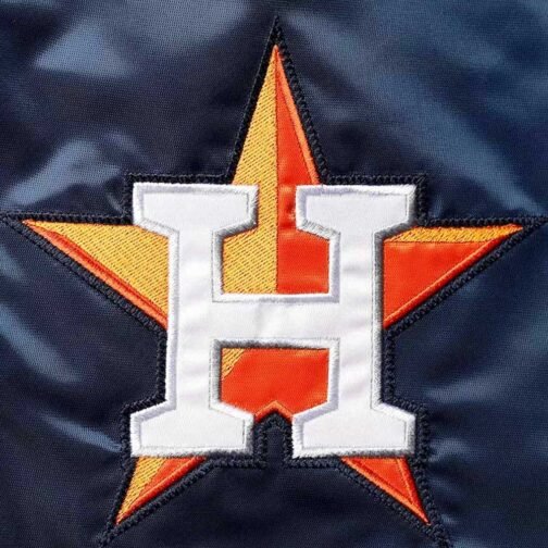 Navy Houston Astros The Diamond Satin Jacket - Image 4