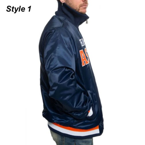 Starter Houston Astros Satin Navy Blue Jacket - Image 8