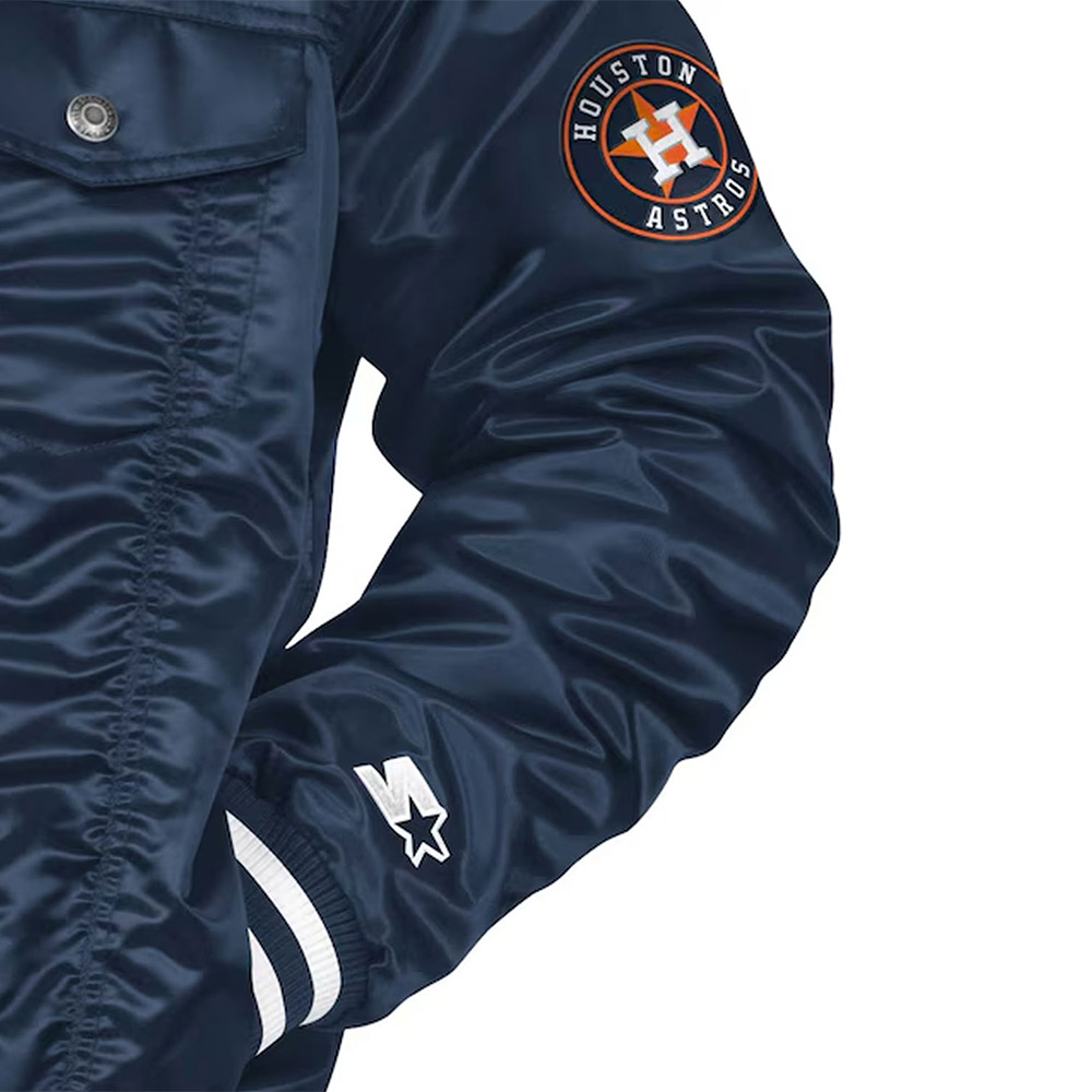 Houston Astros Navy Silver Tab Trucker Jacket - Image 3