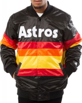 Astros Houston Bomber Starter Satin Jacket
