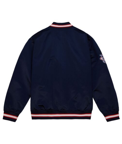 Houston Astros Team OG 2.0 Navy/Orange Satin Jacket - Image 2