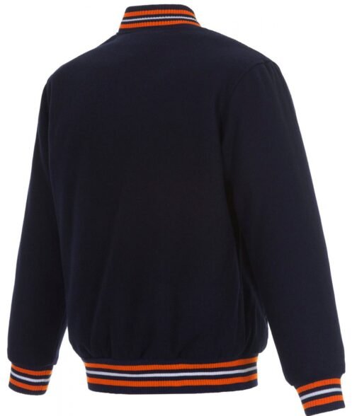 Varsity Houston Astros Navy Blue Wool Jacket - Image 2