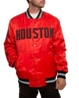 Houston Rockets Bomber Red Jacket