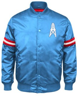 Blue Houston Oilers Retro Jacket
