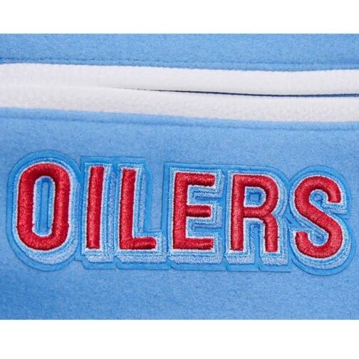 Houston Oilers Retro Classic Rib Varsity Jacket - Image 6