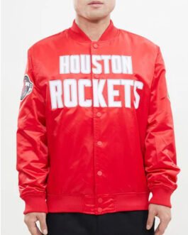 Houston Rockets Big Logo Satin Jacket