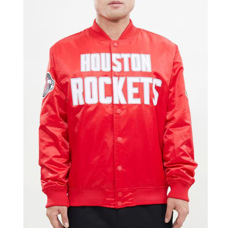 Houston Rockets Big Logo Satin Jacket