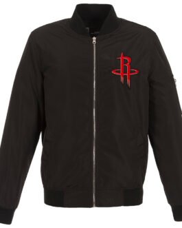 Houston Rockets Bomber Lightweight Nylon Jacket