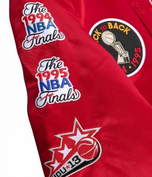 Champ City Houston Rockets Satin Red Jacket - Image 4