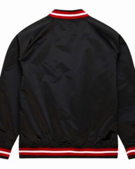 Houston Rockets Lightweight Black Satin Jacket