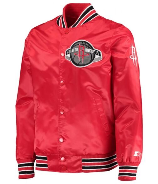 Houston Rockets The Diamond Classic Red Full-Snap Jacket