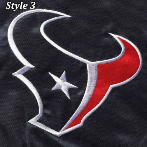 Houston Texans Enforcer Navy/Red Satin Jacket - Image 16