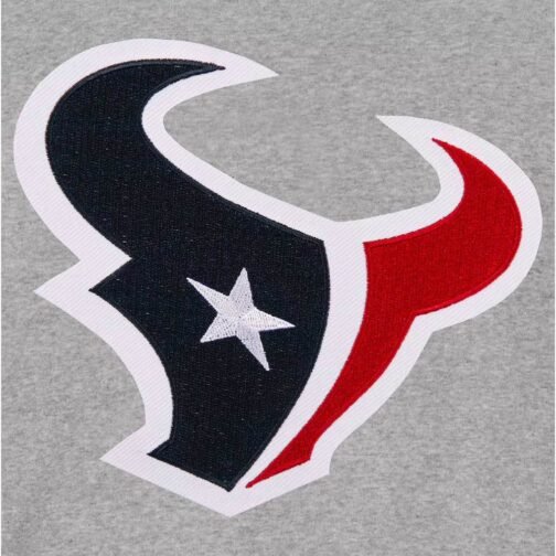 Houston Texans Gray and Navy Varsity Wool Jacket - Image 4