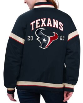 Houston Texans Tournament Navy Varsity Jacket