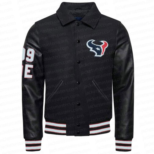 JJ Watt Houston Texas Varsity Black Jacket - Image 4