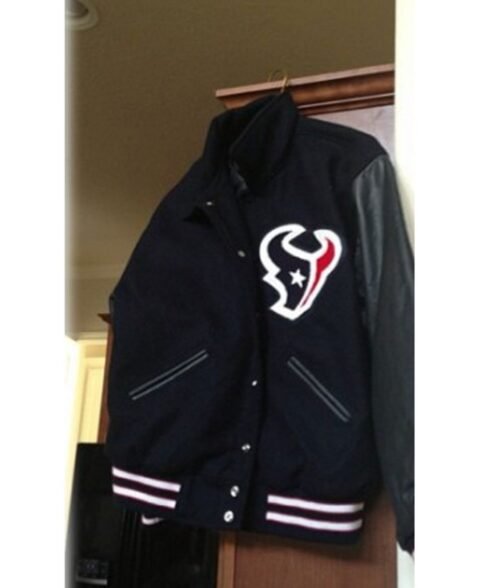 JJ Watt Houston Texas Varsity Black Jacket - Image 6