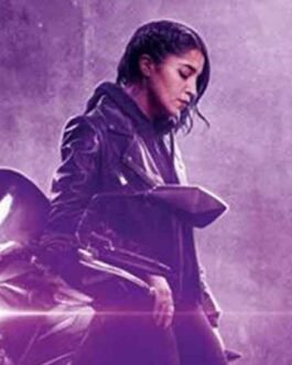 How I Became a Super Hero Leïla Bekhti Motorcycle Jacket