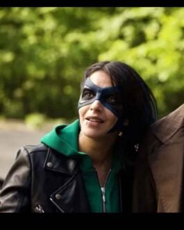 How I Became a Super Hero Leïla Bekhti Motorcycle Jacket