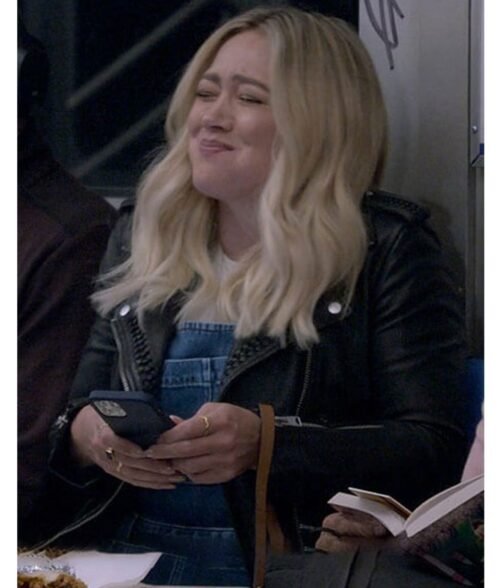 Hilary Duff How I Met Your Father Black Leather Jacket - Image 2