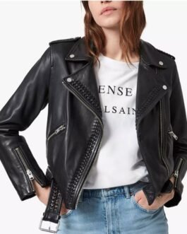 Hilary Duff How I Met Your Father Black Leather Jacket