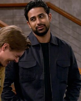 How I Met Your Father Suraj Sharma Black Corduroy Jacket